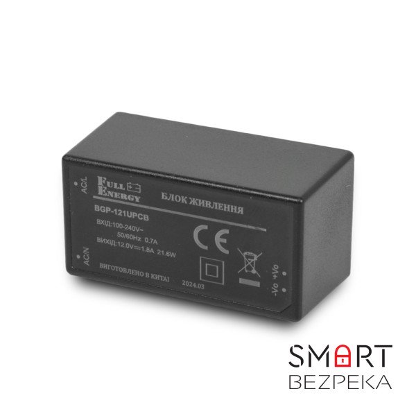 Блок живлення Full Energy BGP-121UPCB 12 В / 1.8 А на друковану плату