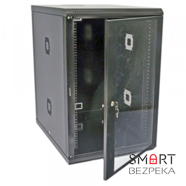 Шафа серверна CMS 18U 600 х 800 х 907 UA-MGSWA188B для мережевого обладнання