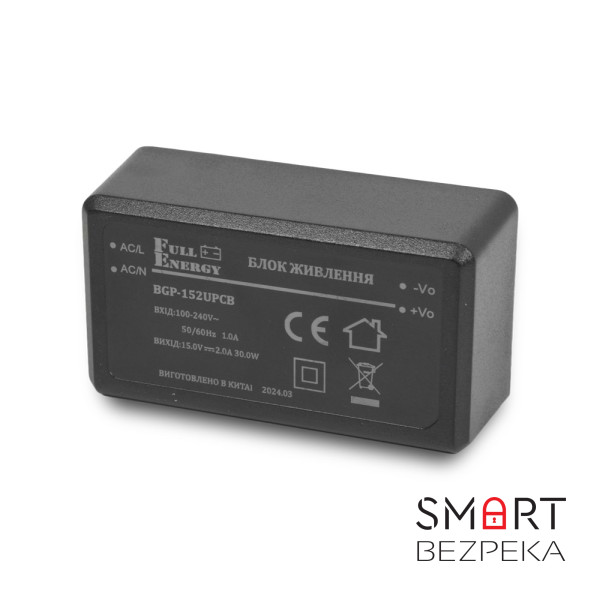 Блок живлення Full Energy BGP-152UPCB 15 В / 2 А на друковану плату