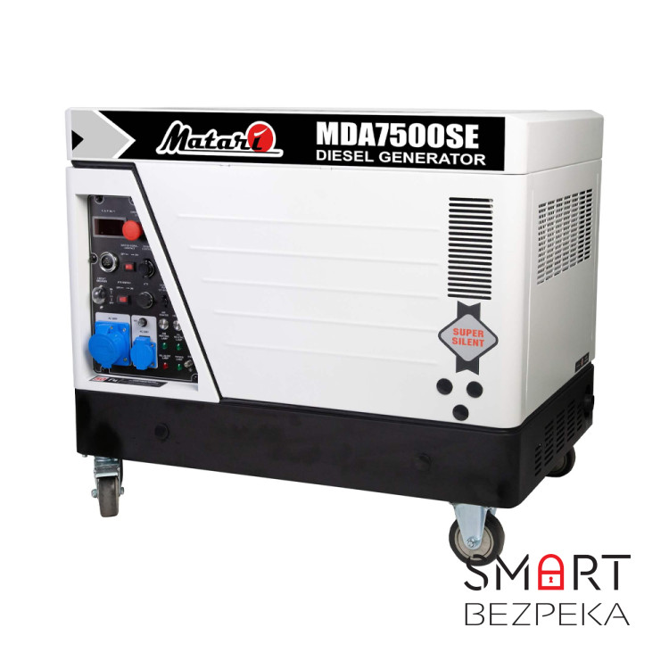 Дизельний генератор MATARI MDA7500SE-ATS максимальна потужність 7.5 кВт