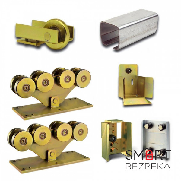 Комплект фурнітури для відкатних воріт вагою до 1200 кг і шириною проїзду до 16 м Rolling Center Magnum