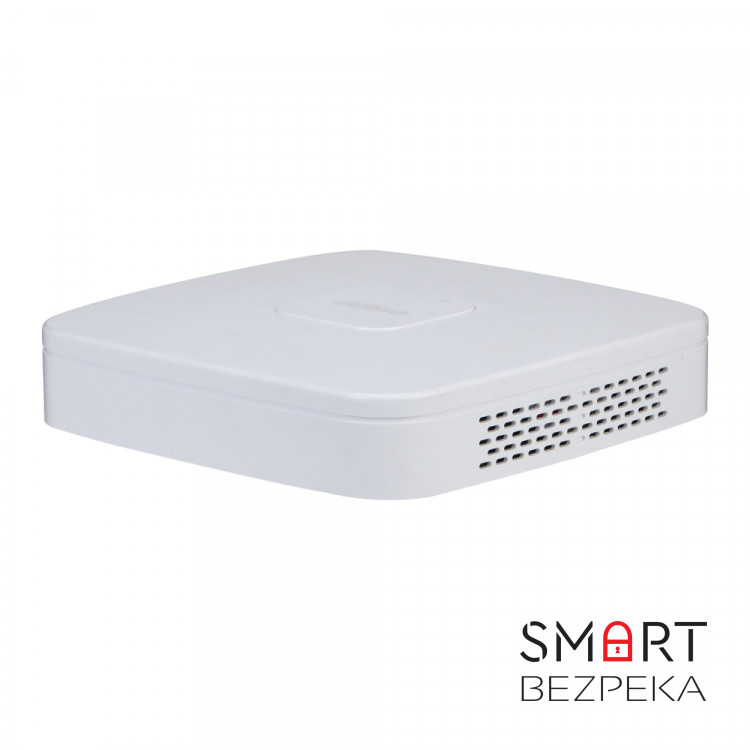 IP-відеореєстратор 4-канальний з PoE Dahua DHI-NVR2104-P-I2 з AI функціями для систем відеонагляду