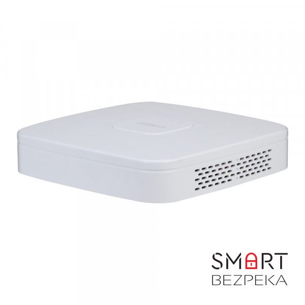 IP-відеореєстратор 4-канальний з PoE Dahua DHI-NVR2104-P-I2 з AI функціями для систем відеонагляду