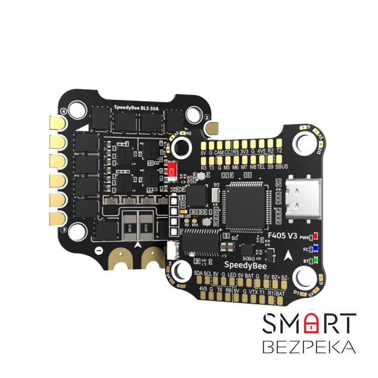 Полетный стек SpeedyBee F405 V3 Flight Controller 50A 3-6s BLHeli_S 4-in-1 ESC 30x30