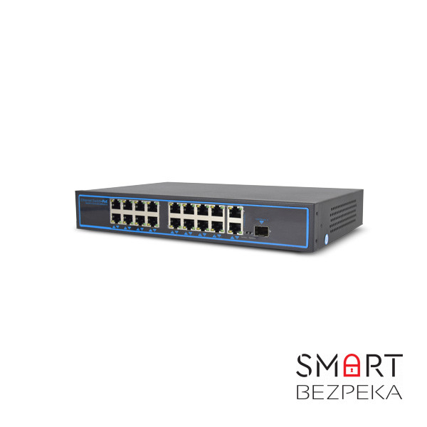 Коммутатор PoE-1018-16P-1S/250m