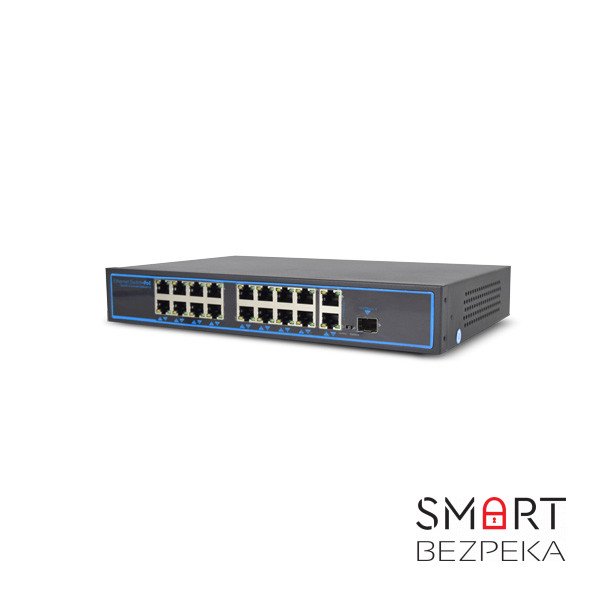 Коммутатор PoE-1018-16P-1S/250m